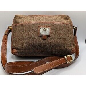 Vintage Flavi Vismano Leather Front Pocket Crossbody Purse